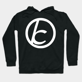 Jewish Anarchist Symbol (Cursive, White) Hoodie